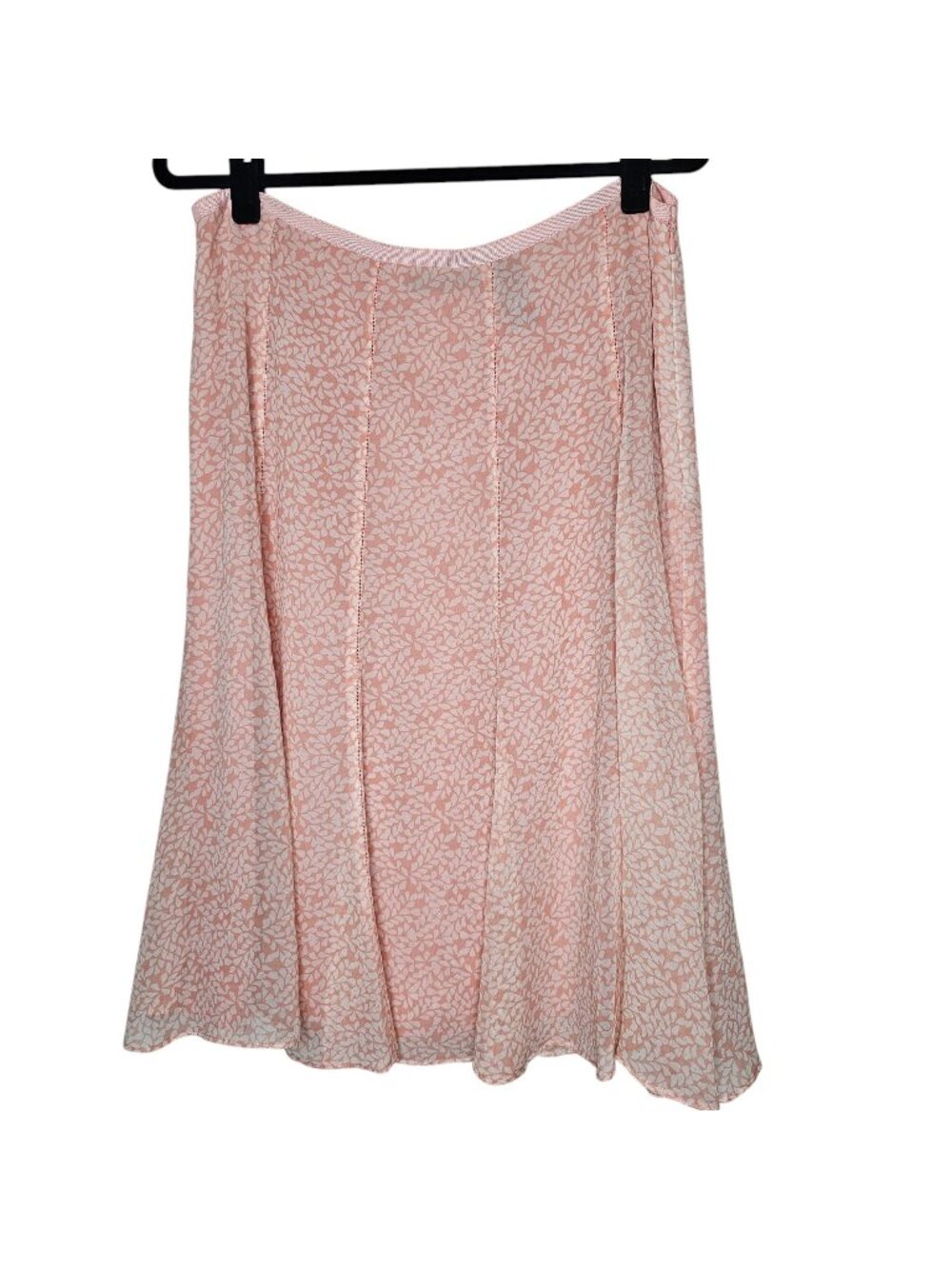 Liz Claiborne 12 Pink Silk A Line Midi Skirt Soft Girl Feminine Coquette Fairy